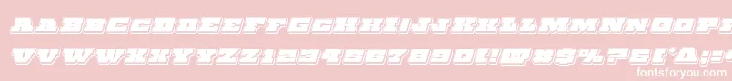 Chicagoexpresspunchital Font – White Fonts on Pink Background