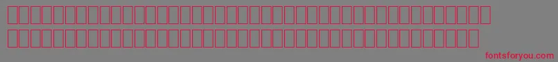 WpMultinationalaHelve-fontti – punaiset fontit harmaalla taustalla