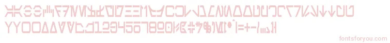 AurebeshCondensedBold Font – Pink Fonts on White Background