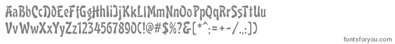 フォントLavaMf – 白い背景に灰色の文字