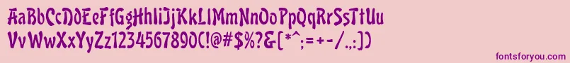 More about LavaMf Font LavaMf Font – Purple Fonts on Pink Background