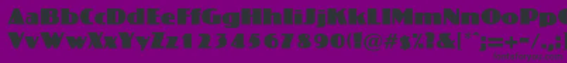 CrossharbourRegularDb Font – Black Fonts on Purple Background