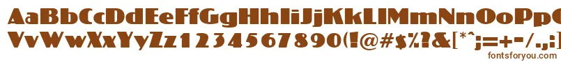 CrossharbourRegularDb Font – Brown Fonts on White Background