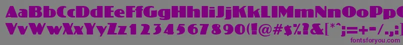 CrossharbourRegularDb-fontti – violetit fontit harmaalla taustalla
