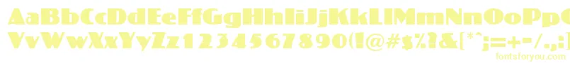 CrossharbourRegularDb-Schriftart – Gelbe Schriften