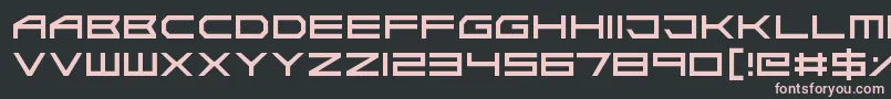 AbsoluteZero Font – Pink Fonts on Black Background