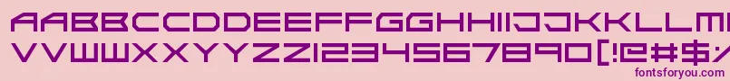 AbsoluteZero Font – Purple Fonts on Pink Background