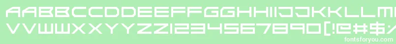 AbsoluteZero Font – White Fonts on Green Background