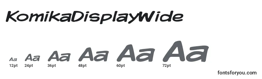 KomikaDisplayWide Font Sizes