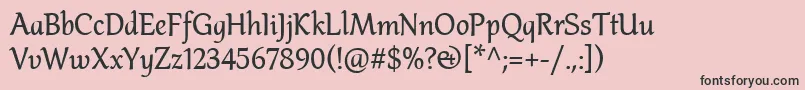 AltheaSemibold Font – Black Fonts on Pink Background