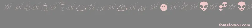 SpaceyJhb Font – Pink Fonts on Gray Background