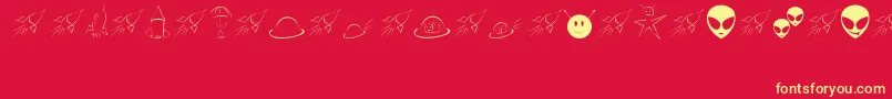Lisätietoja SpaceyJhb-fontista SpaceyJhb-fontti – keltaiset fontit punaisella taustalla
