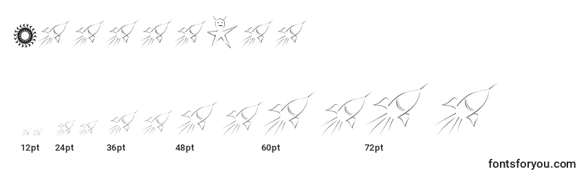 SpaceyJhb Font Sizes