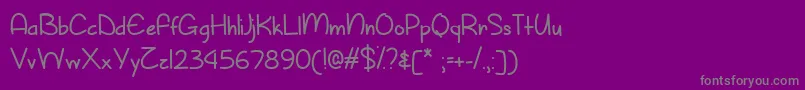 More about SunnySpringDayTtf Font SunnySpringDayTtf Font – Gray Fonts on Purple Background