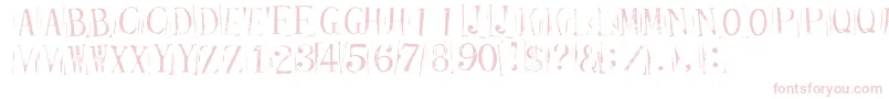 TicketCapitalsrepressed Font – Pink Fonts on White Background