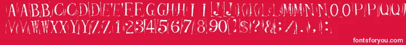 TicketCapitalsrepressed Font – White Fonts on Red Background