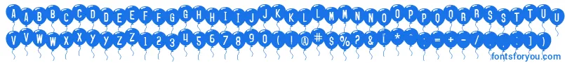 SfBalloons Font – Blue Fonts