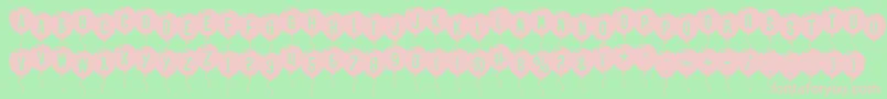 SfBalloons Font – Pink Fonts on Green Background