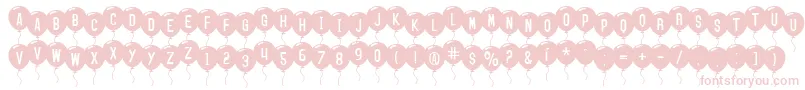 SfBalloons-Schriftart – Rosa Schriften