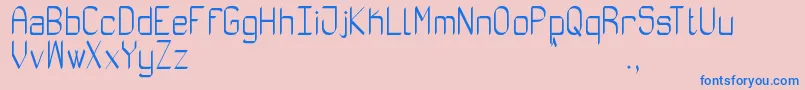 AbsolutamenteRouSt Font – Blue Fonts on Pink Background
