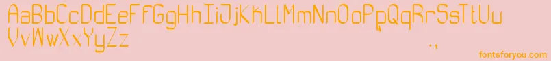 AbsolutamenteRouSt Font – Orange Fonts on Pink Background