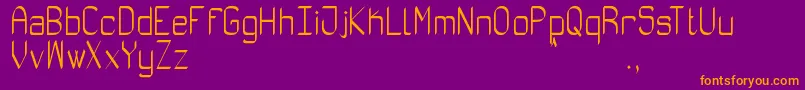 AbsolutamenteRouSt Font – Orange Fonts on Purple Background