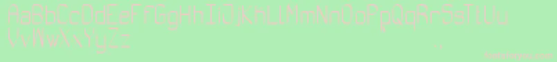 AbsolutamenteRouSt Font – Pink Fonts on Green Background