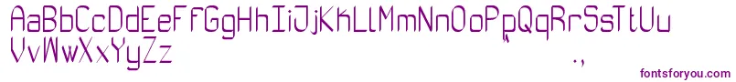 Шрифт AbsolutamenteRouSt – фиолетовые шрифты на белом фоне
