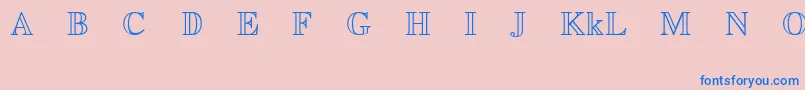 EuclidMathTwo Font – Blue Fonts on Pink Background