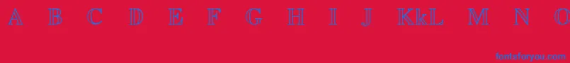 EuclidMathTwo Font – Blue Fonts on Red Background