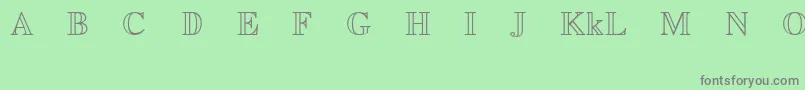 EuclidMathTwo Font – Gray Fonts on Green Background