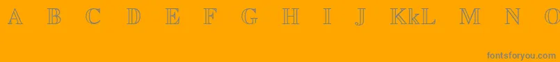 EuclidMathTwo Font – Gray Fonts on Orange Background