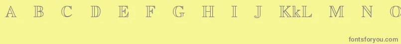 EuclidMathTwo Font – Gray Fonts on Yellow Background