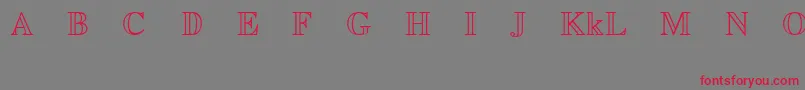 EuclidMathTwo Font – Red Fonts on Gray Background