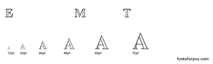 EuclidMathTwo Font Sizes