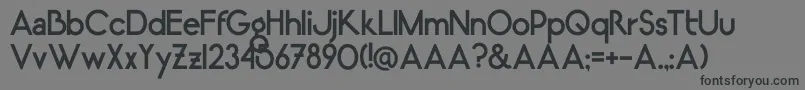 LugosRegular Font – Black Fonts on Gray Background
