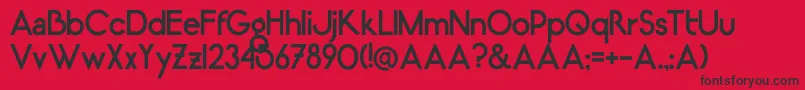LugosRegular Font – Black Fonts on Red Background