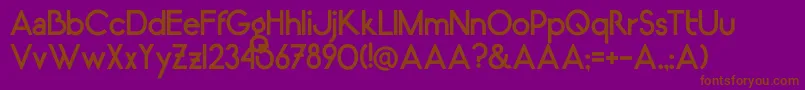 LugosRegular Font – Brown Fonts on Purple Background
