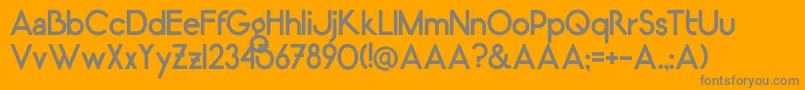LugosRegular Font – Gray Fonts on Orange Background