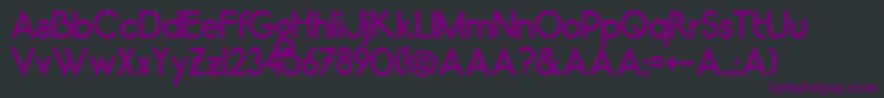 LugosRegular Font – Purple Fonts on Black Background