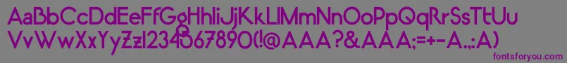 LugosRegular Font – Purple Fonts on Gray Background