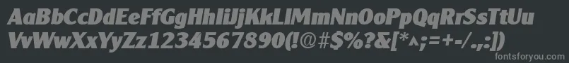 Clearlygothicheavy ffy Font – Gray Fonts on Black Background