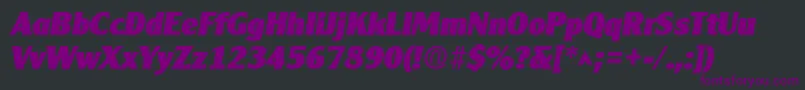 Clearlygothicheavy ffy Font – Purple Fonts on Black Background