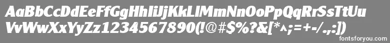 Clearlygothicheavy ffy Font – White Fonts on Gray Background