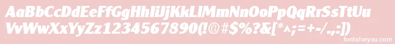 Clearlygothicheavy ffy Font – White Fonts on Pink Background