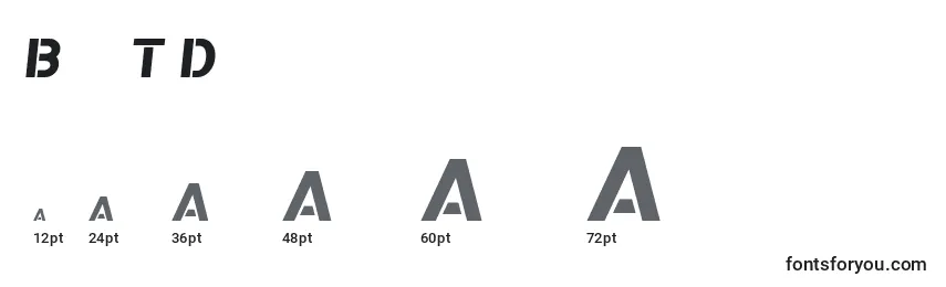 BomberTvDf Font Sizes