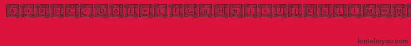 IrishBlessing Font – Black Fonts on Red Background