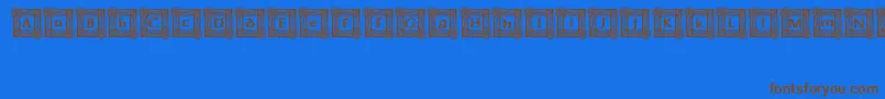 IrishBlessing Font – Brown Fonts on Blue Background