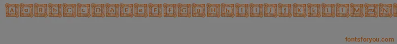 IrishBlessing Font – Brown Fonts on Gray Background