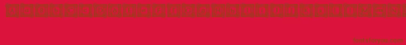 IrishBlessing Font – Brown Fonts on Red Background